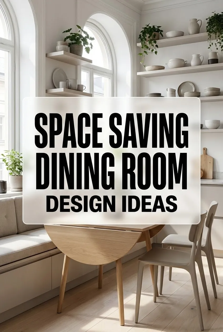Space Saving Dining Room Design Ideas