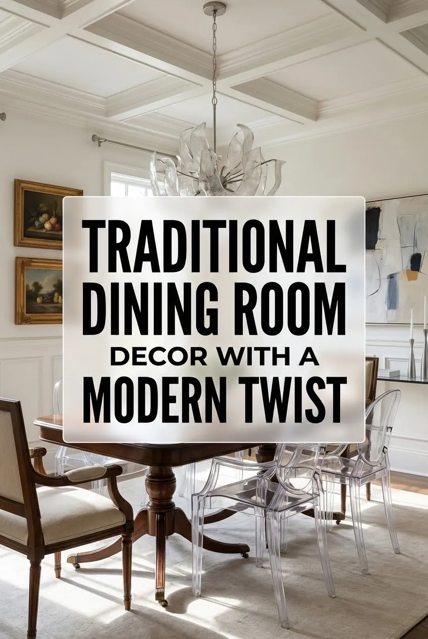 Traditional Dining Room Decor with a Modern Twist