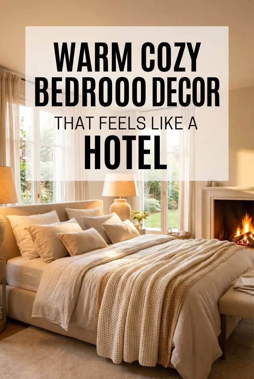Warm Cozy Bedroom Decor That Feels Like a Hotel