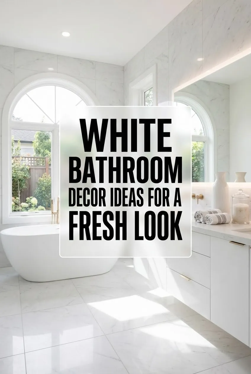 White Bathroom Decor Ideas for a Fresh Look