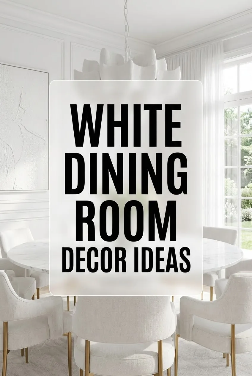 White Dining Room Decor Ideas